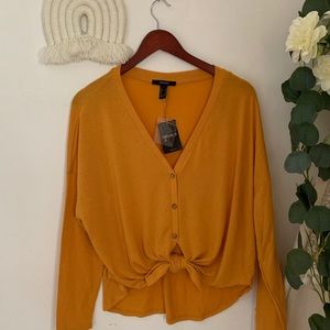 NWT Mustard Knot Cardigan